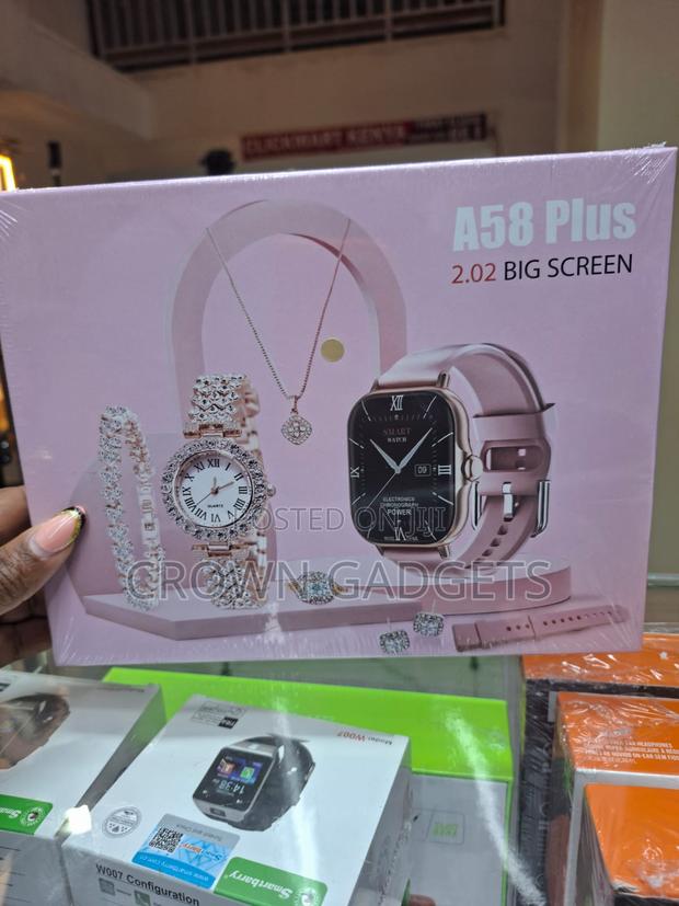 A58 Plus Bluetooth Smart Watch With Luxury Gift Box - thumbnail 2