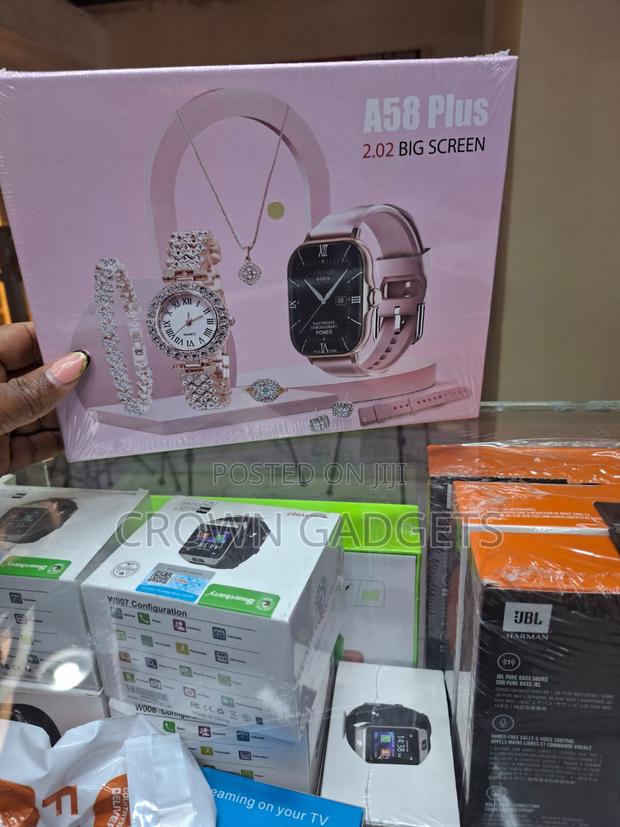 A58 Plus Bluetooth Smart Watch With Luxury Gift Box - thumbnail 3