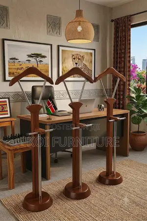 Dressers; Executive Mahogany Long Coat Hangers