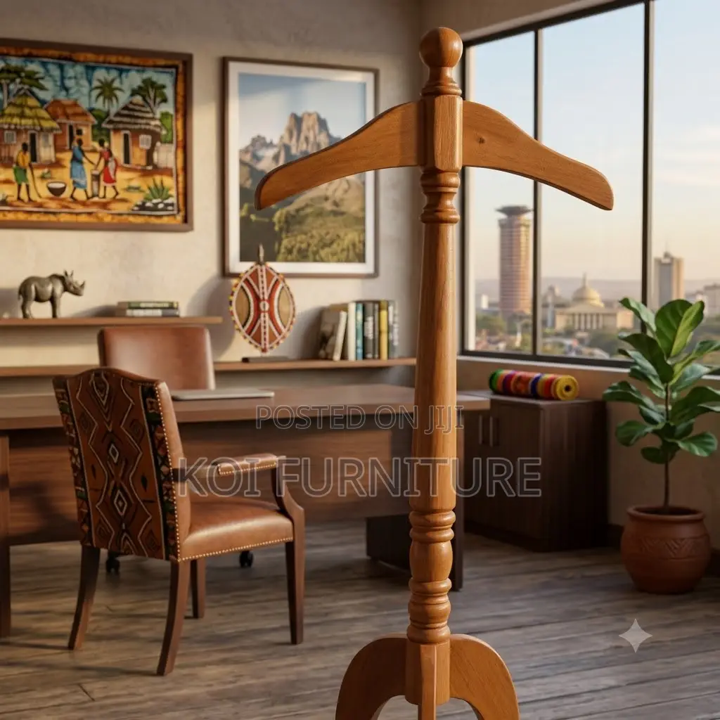 Dressers; Executive Mahogany Long Coat Hangers