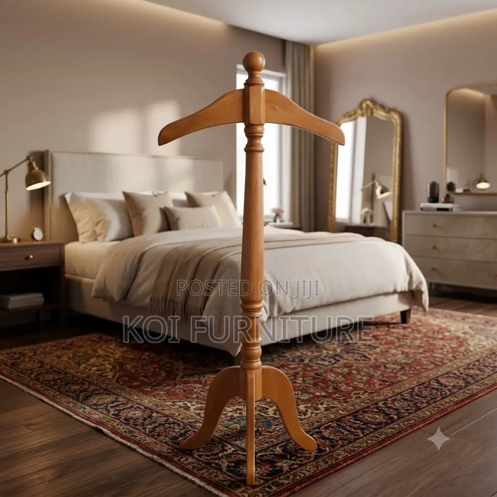Dressers; Executive Mahogany Long Coat Hangers