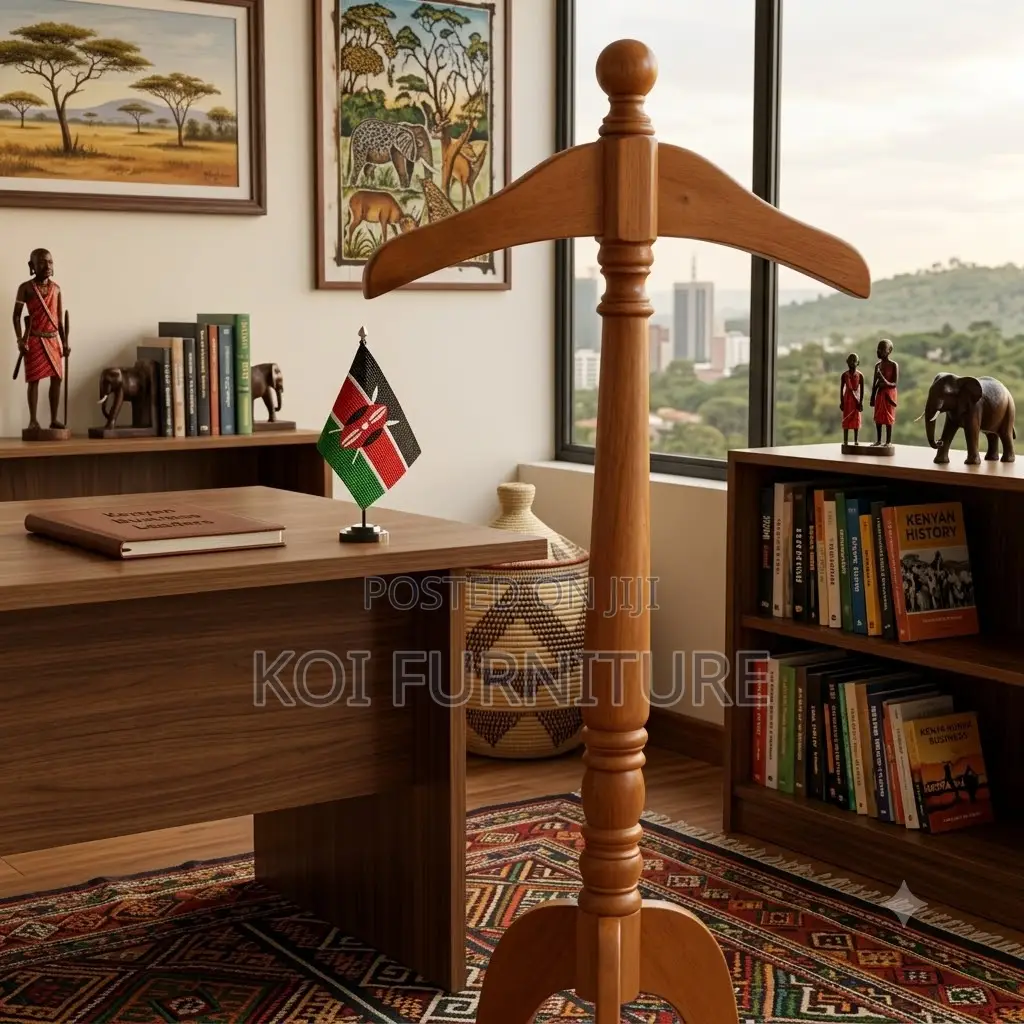 Dressers; Executive Mahogany Long Coat Hangers