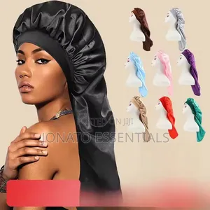 Long Satin Bonnet for Braids and Locs - Premium Hair Care Cap