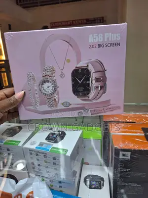A58 Plus Smart Watch With Jewelry Accessories Gift Set