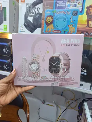 A58 Plus Smart Watch With Jewelry Accessories Gift Set