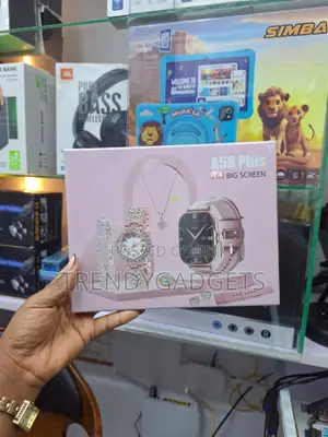 A58 Plus Smart Watch With Jewelry Accessories Gift Set