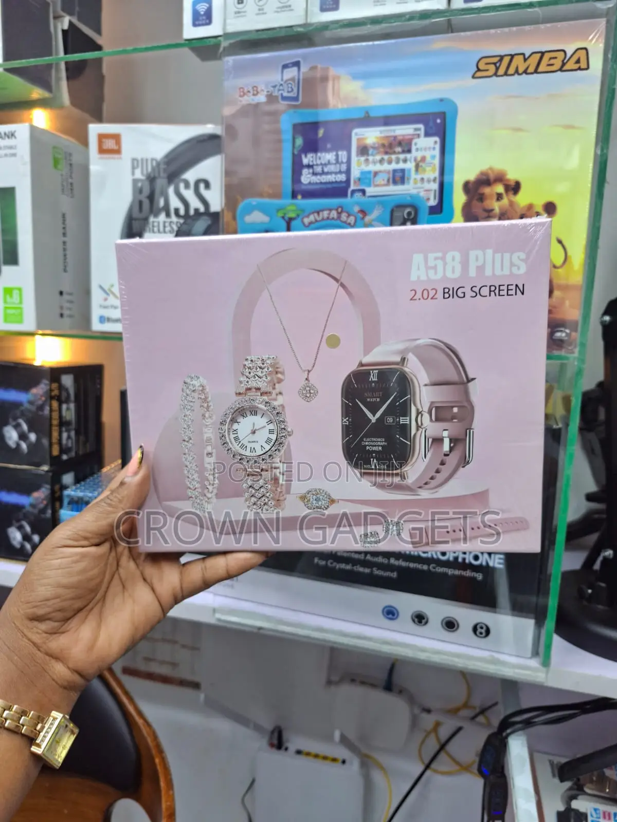 A58 Plus 2.02 Inch Smartwatch With Necklace and Bracelet