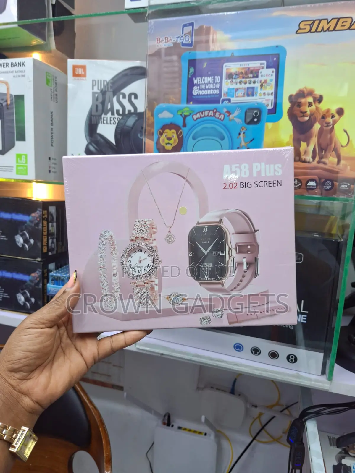 A58 Plus 2.02 Inch Smartwatch With Necklace and Bracelet