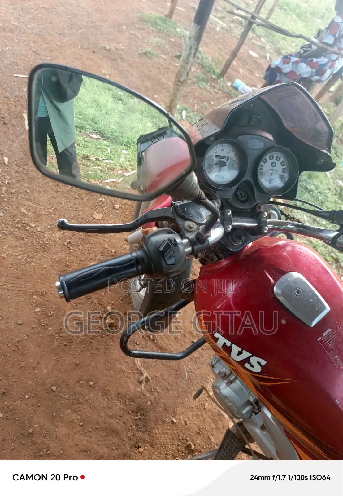 TVS HLX Plus ES 2021 Red