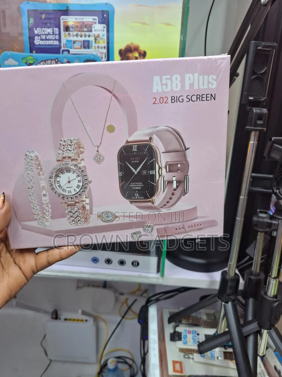 A58 Plus 8 in 1 Smart Watch Set With Luxury Jewelry Gifts