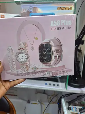 A58 Plus Bluetooth Smart Watch With Luxury Gift Box