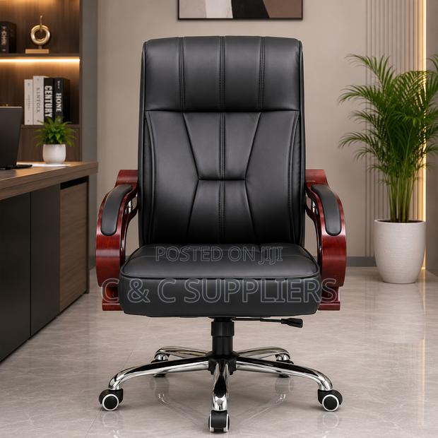 High Back Leather Bliss Task Chair - thumbnail 2