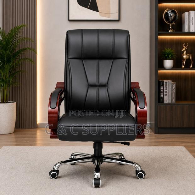 High Back Leather Bliss Task Chair - thumbnail 4
