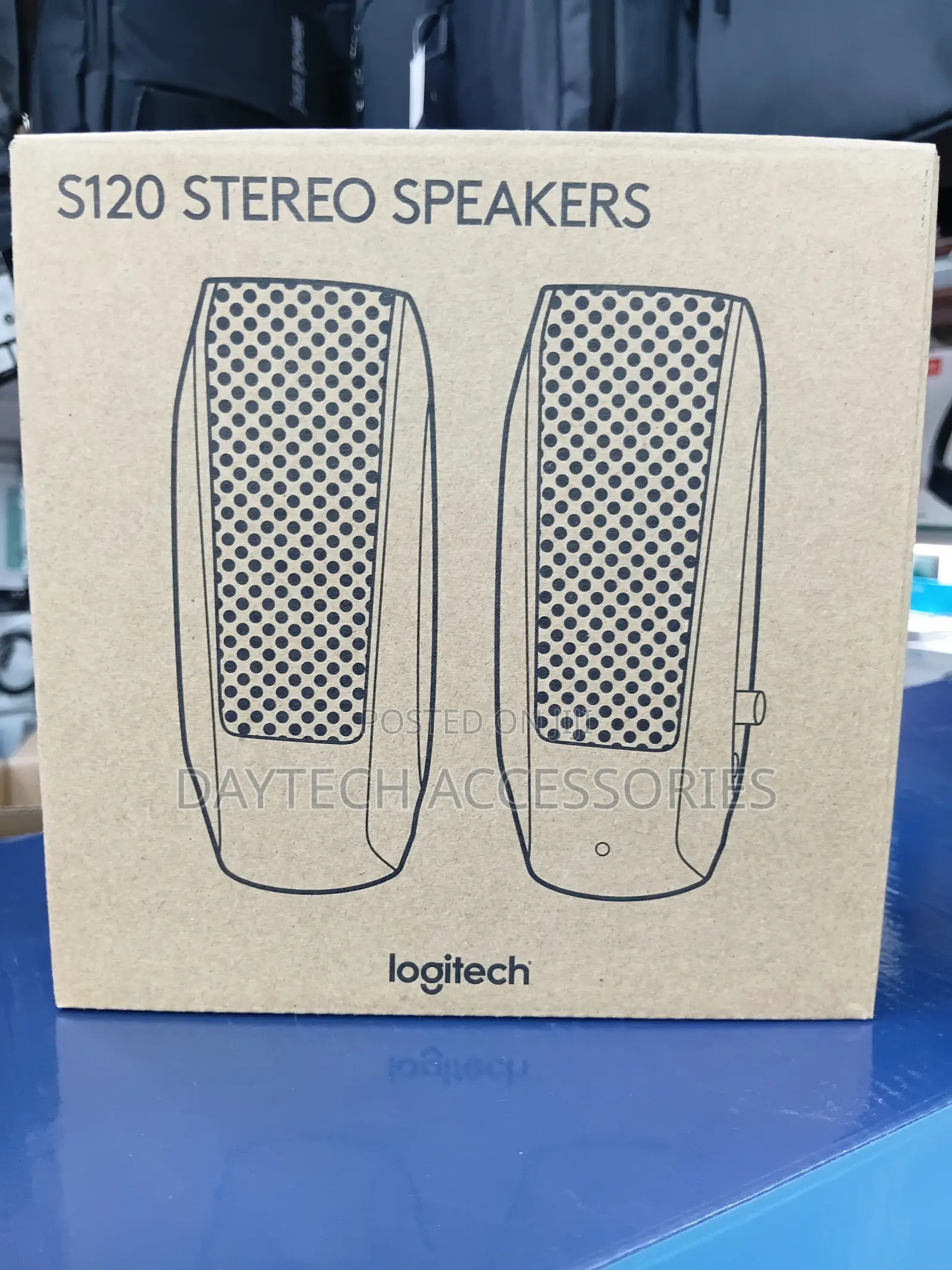 Logitech S120 2.0 Stereo Speakers Designed for Computer Audio Setup.