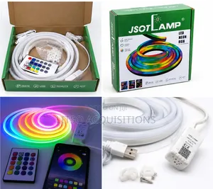 RGB Led Neon Strip Lights With Remote, App Music Sync