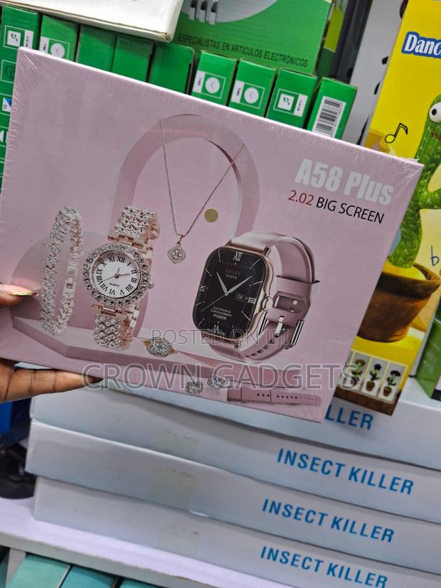 A58 Plus 2.02 Inch Bluetooth Smartwatch Luxury Gift Box - thumbnail 2