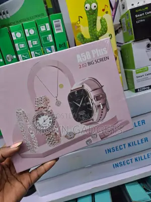 A58 Plus Fashion Smart Watch With Necklace Bracelet and Ring