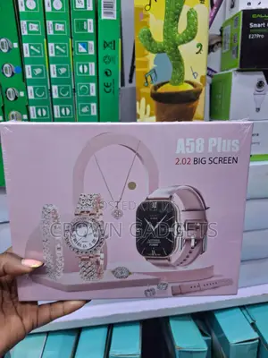 A58 Plus Fashion Smart Watch With Necklace Bracelet and Ring