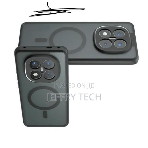 Magnetic Frosted Case for Redmi Note 14pro Plus Shockproof Back Case/ - thumbnail 2