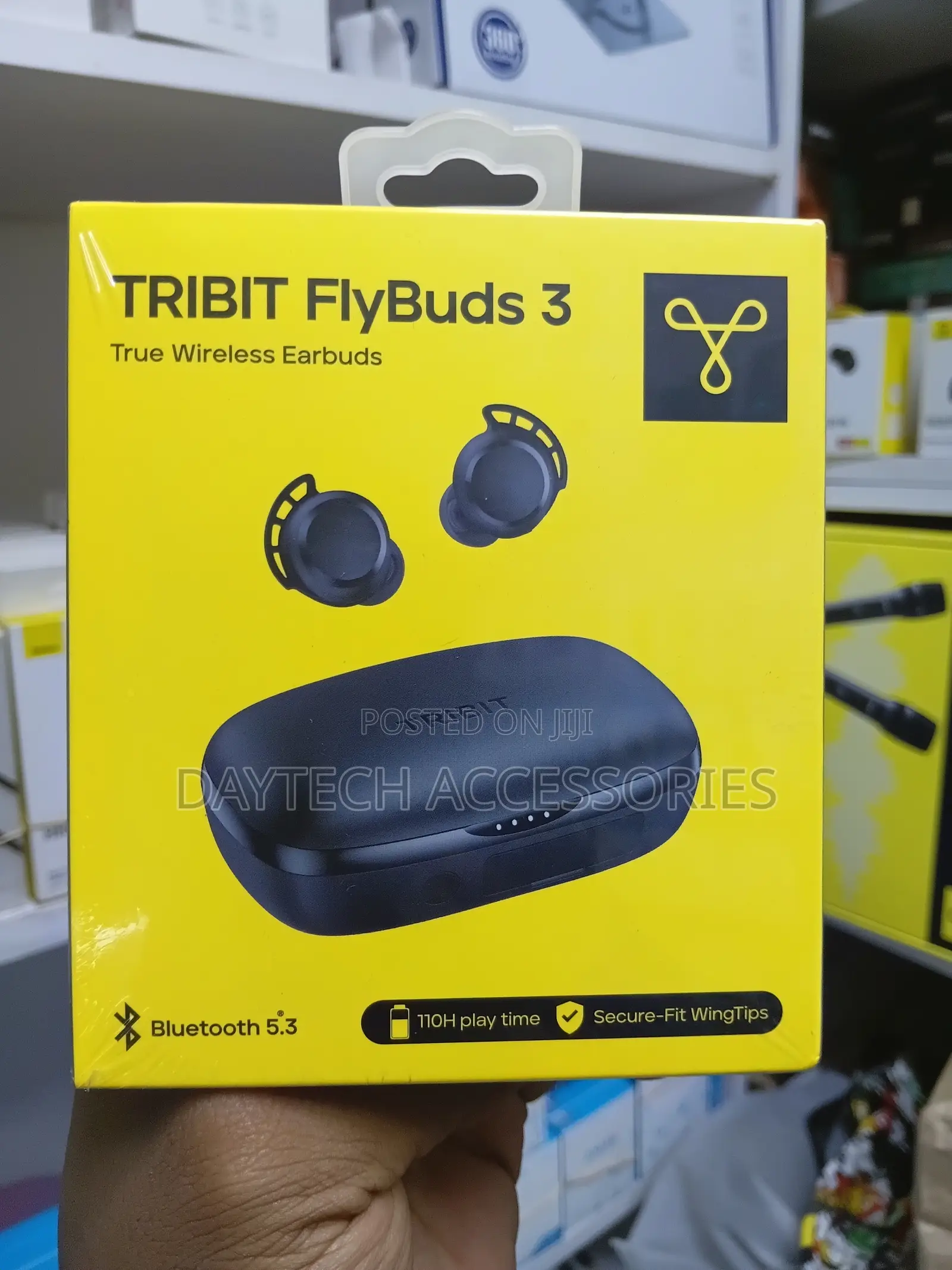 These Are Tribit Flybuds 3 True Wireless Earbuds in Black.