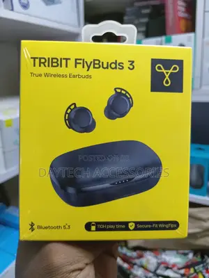 These Are Tribit Flybuds 3 True Wireless Earbuds in Black.