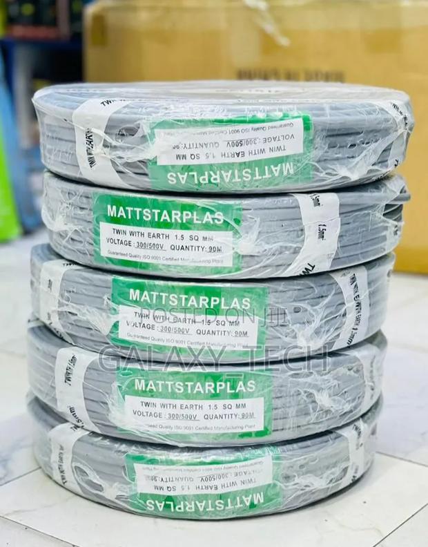 1.5mm Mattstarplas Cable Coils 90m - main view