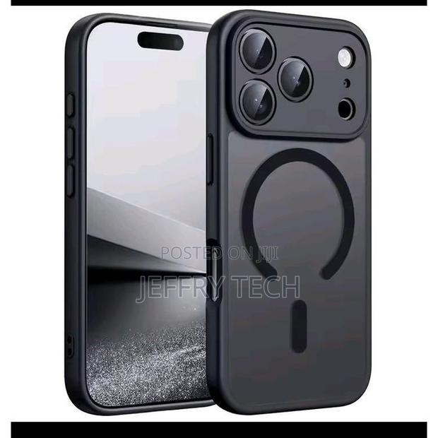 Translucent Frosted Matte Magnetic Phone Case for iPhone 16 Pro Case F