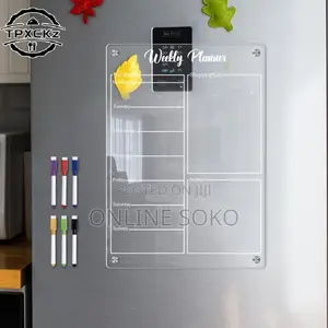 Magnetic Daily Weekly and Monthly Fridge Planner Set With Markers
