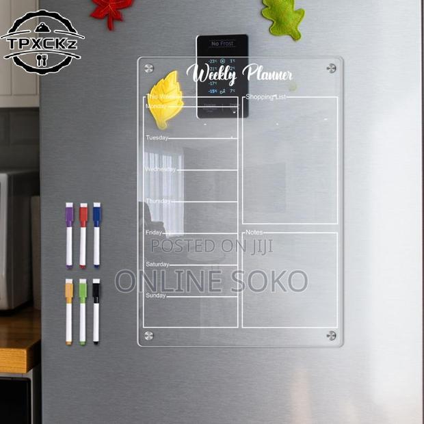 Magnetic Daily Weekly and Monthly Fridge Planner Set With Markers - thumbnail 5