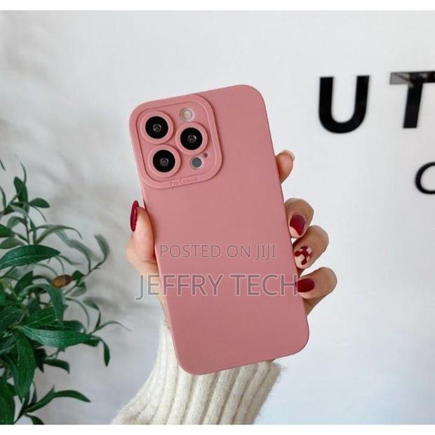 Silicone Shock Proof Back Case Cover for iPhone 16 Pro Soft Back Case