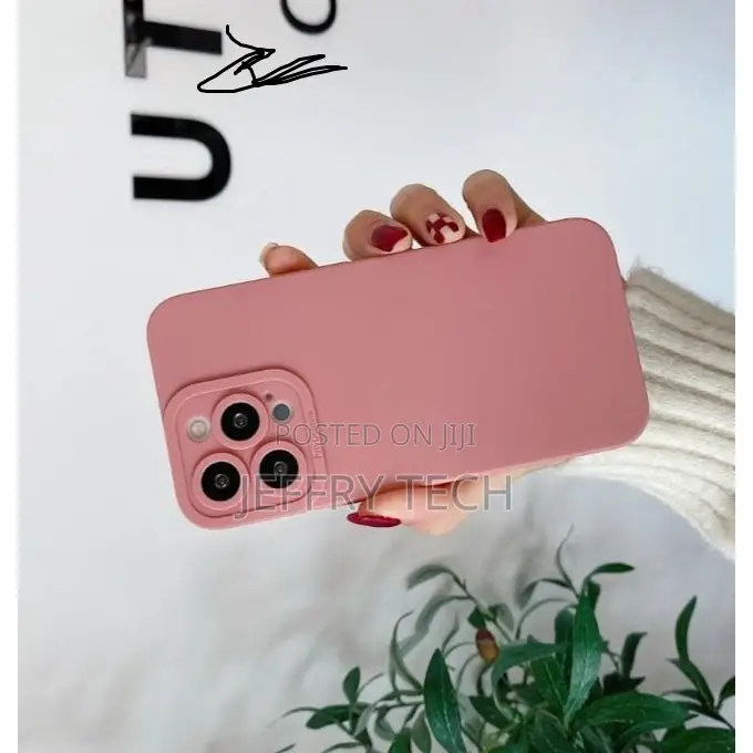 Silicone Shock Proof Back Case Cover for iPhone 16 Pro Soft Back Case