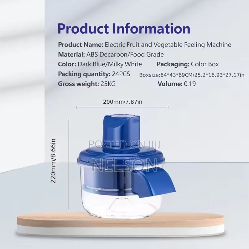 Wireless Rechargeable Fruit and Vegetable Peeler