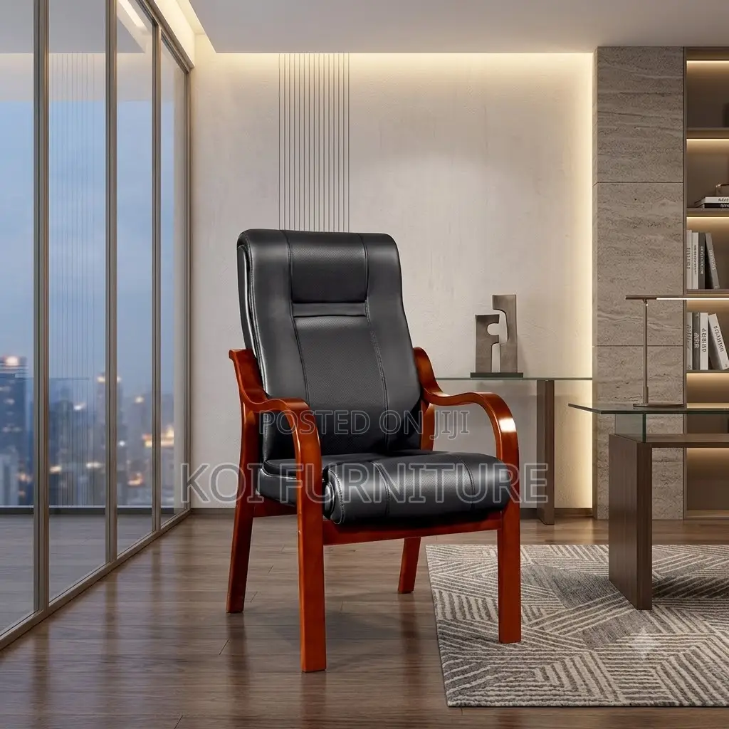 Office Chairs; Concorde Visitors Chair With Mahogany Armrest