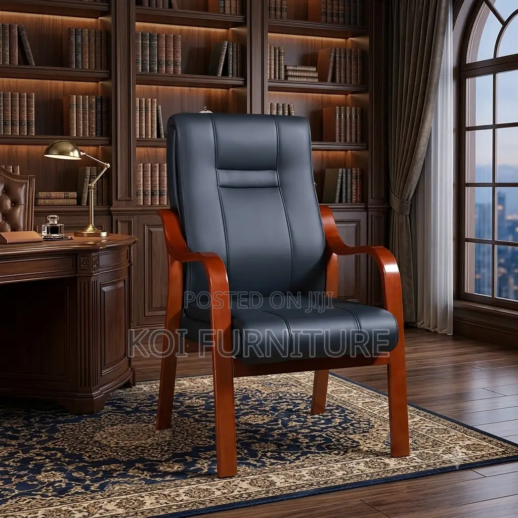 Office Chairs; Concorde Visitors Chair With Mahogany Armrest