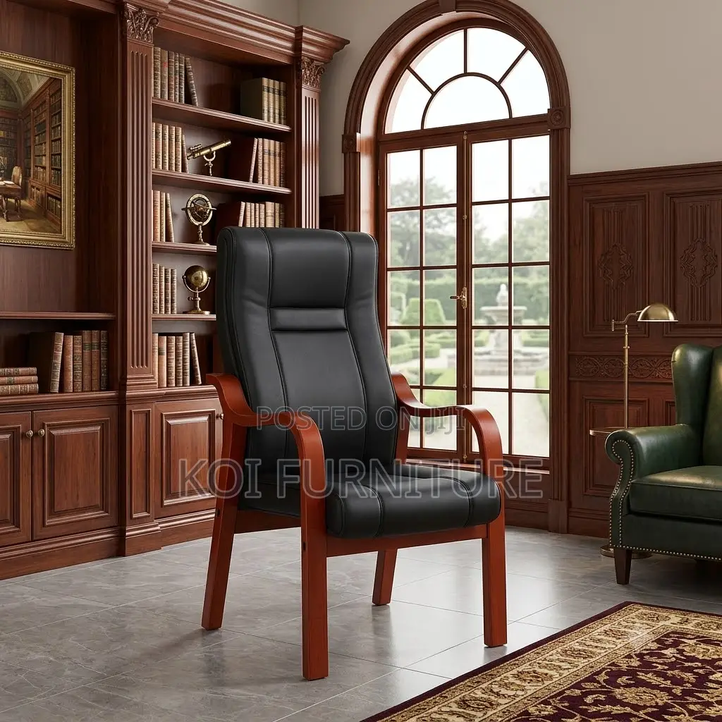 Office Chairs; Concorde Visitors Chair With Mahogany Armrest