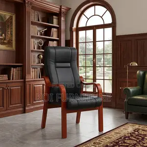 Office Chairs; Concorde Visitors Chair With Mahogany Armrest