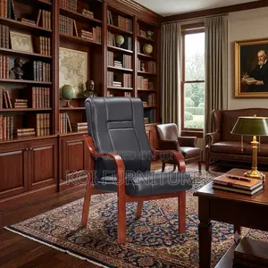 Office Chairs; Concorde Visitors Chair With Mahogany Armrest