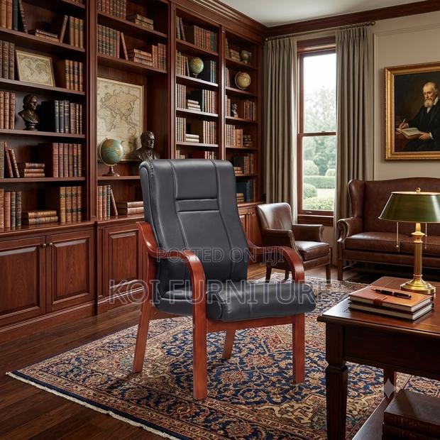 Office Chairs; Concorde Visitors Chair With Mahogany Armrest - thumbnail 5