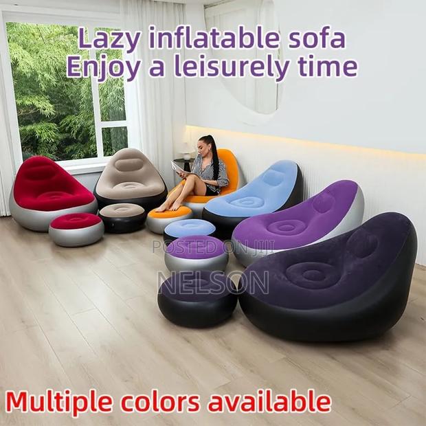 Inflatable Sofa Seat With Foot Stool - thumbnail 7