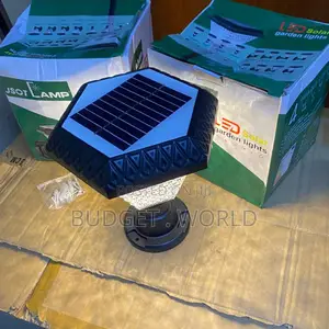 . Modern Solar Garden Pillar Light With Rgb, Ww Wh Modes