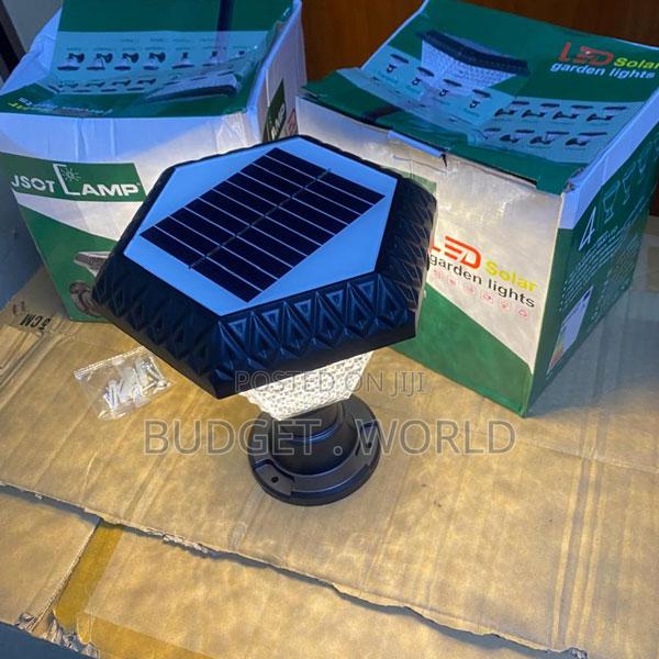 . Modern Solar Garden Pillar Light With Rgb, Ww Wh Modes