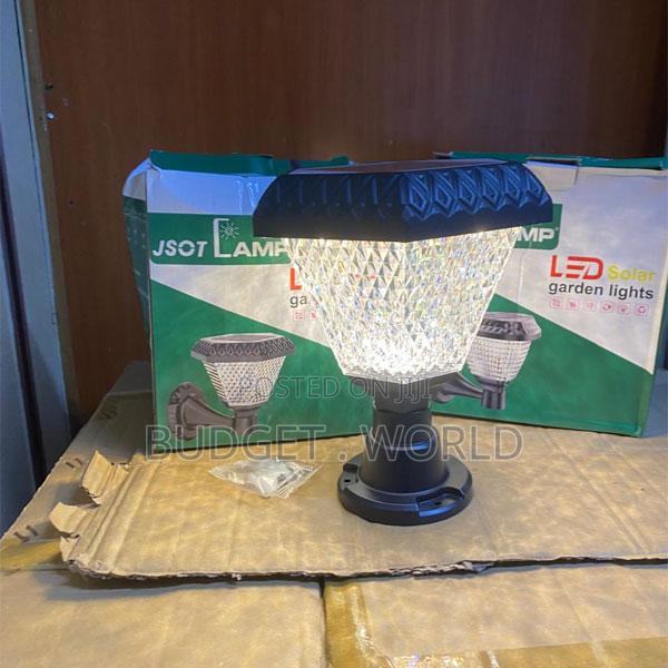 Solar Post Cap Light With Rgb, Warm White Cool White Leds