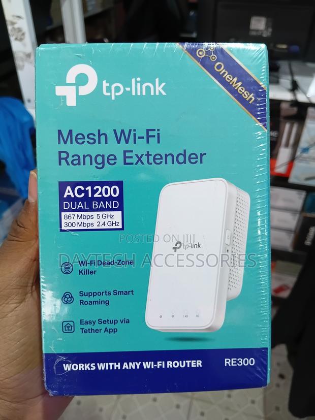 This Is a Tp-Link Re300 Ac1200 Mesh Wi-Fi Range Extender - thumbnail 3