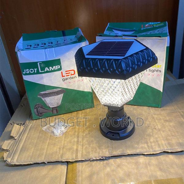 . RGB Solar Garden Light – Stylish Waterproof Pillar Fixture