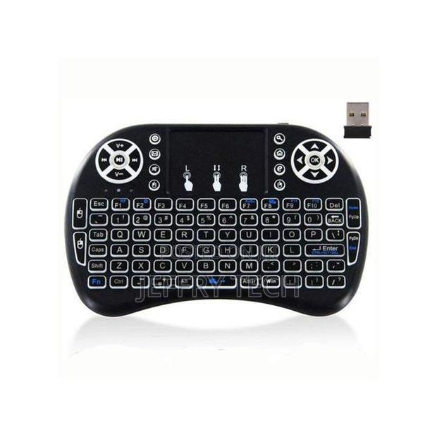 Wireless Mini Keyboard With Backlit, Remote Control and Touchpad