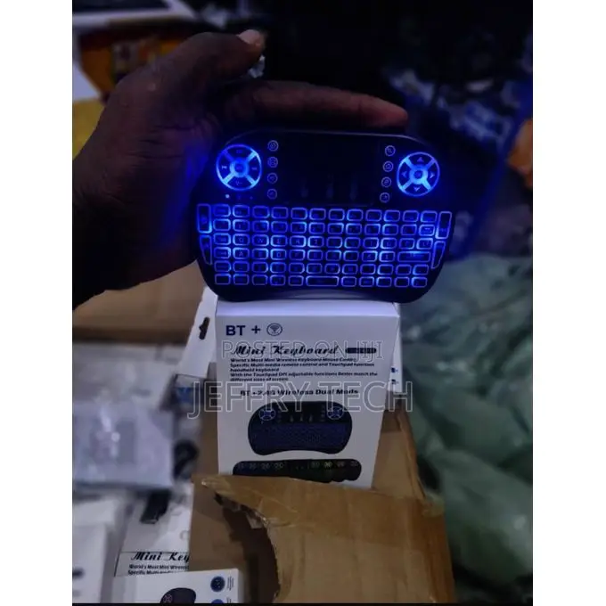 Wireless Mini Keyboard With Backlit, Remote Control and Touchpad