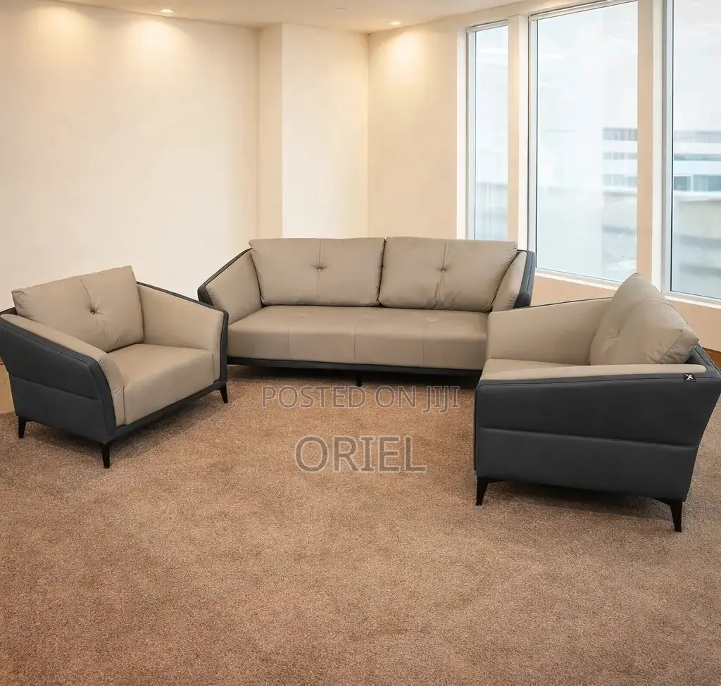 Office Sofa : Executive 5-Seater Office Lobby Sofa-Set