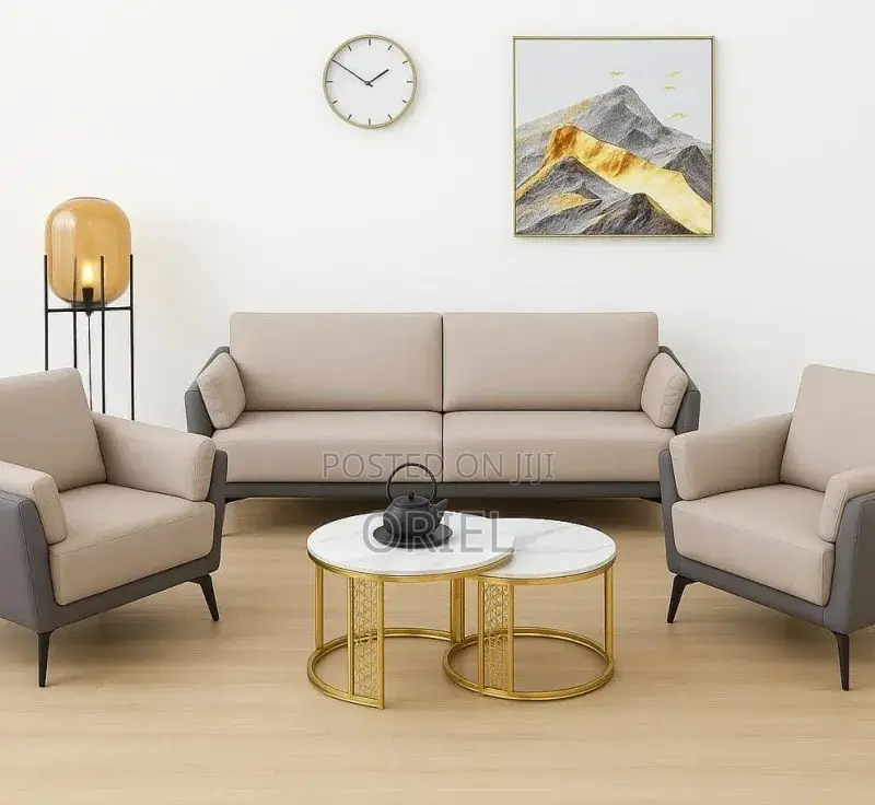 Office Sofa : Executive 5-Seater Office Lobby Sofa-Set