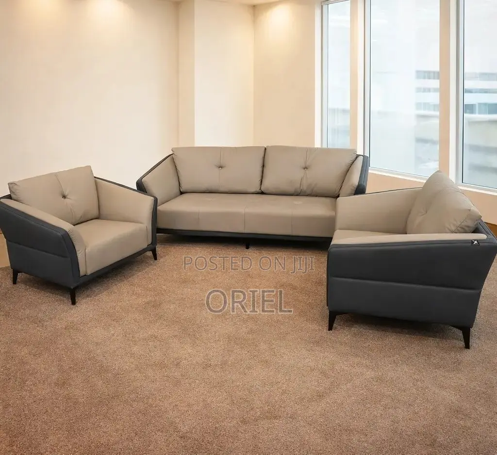 Office Sofa : Executive 5-Seater Office Lobby Sofa-Set
