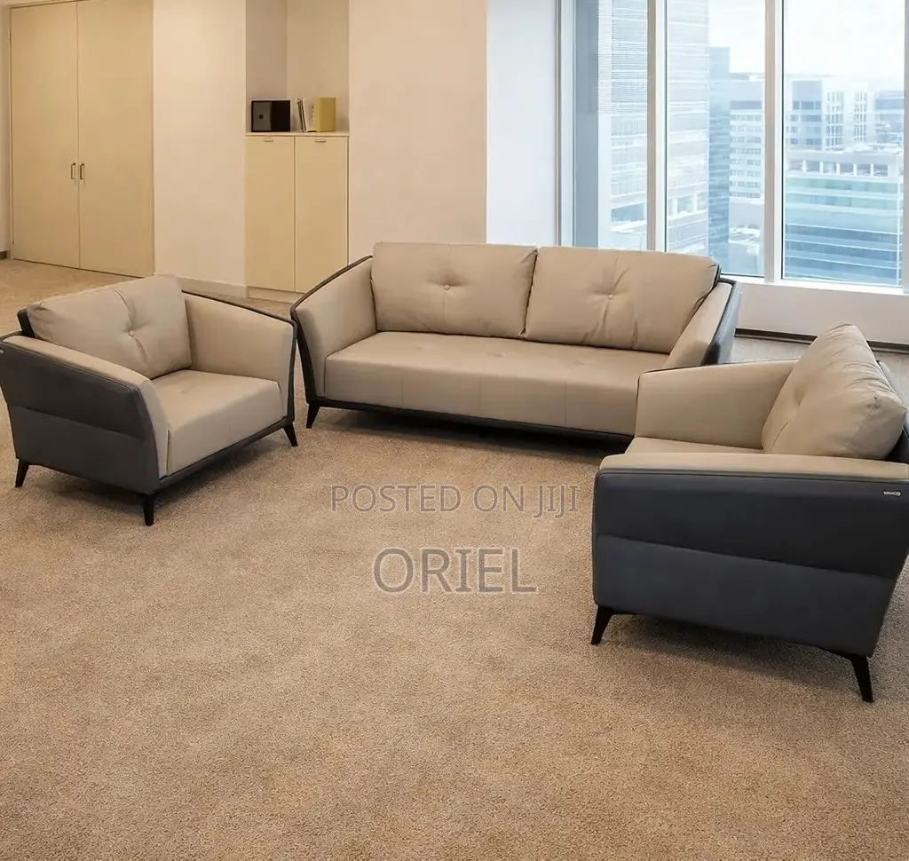 Office Sofa : Executive 5-Seater Office Lobby Sofa-Set
